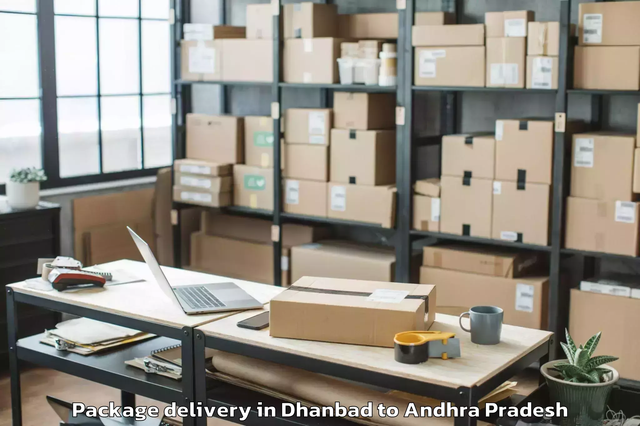 Leading Dhanbad to Krishna University Machilipatn Package Delivery Provider